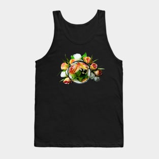 Bunch of beautiful flowers with glass orb Tank Top